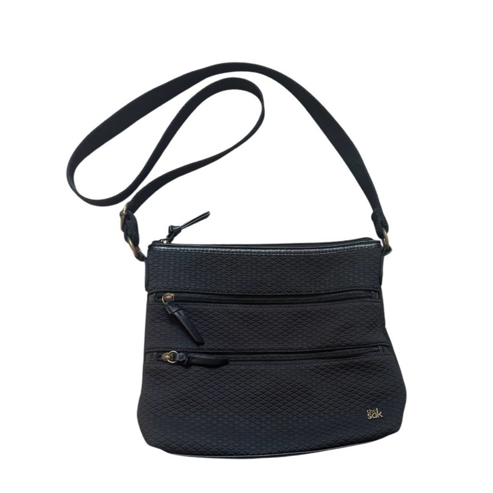 The Sak Black Olvera Quilted Crossbody Bag Indie Boho Clean Girl Minimalist